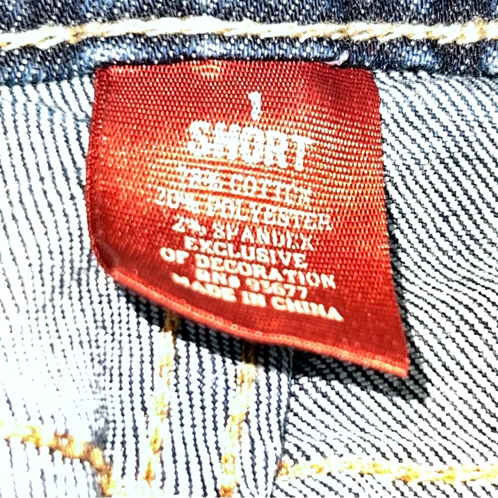Arizona Jean Company Dark Blue Wash Short Skinny Jeans-Size 1 Juniors - Picture 10 of 10